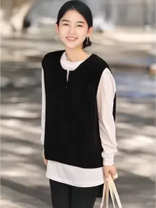 StyleCast Women Striped Pullover