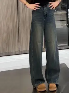 StyleCast Women Cotton Bootcut Light Fade Jeans