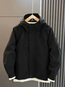 StyleCast x Revolte Men Hooded Solid Casual Rapid-Dry Tailored Jacket