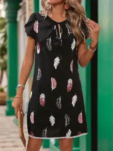 StyleCast Women Tie-Up Neck A-Line Dress