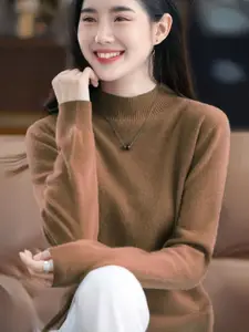 StyleCast Women Round Neck Long Sleeves Pullover Sweater