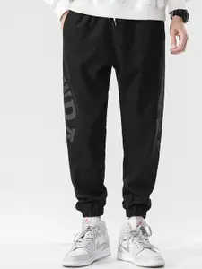 StyleCast x Revolte Men Typography Printed Pleated Joggers Trouser