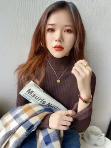 StyleCast Women Turtle Neck Woollen Pullover Sweater