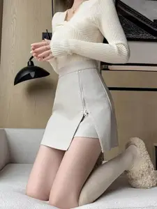 StyleCast A-Line Mini Skirt