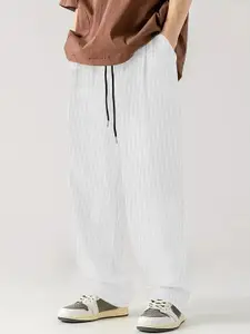 StyleCast x Revolte Men Textured Easy Wash Trousers