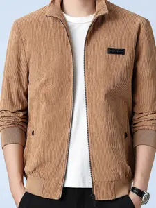 StyleCast x Revolte Men's Rust Mock Collar Casual Windcheater Jacket