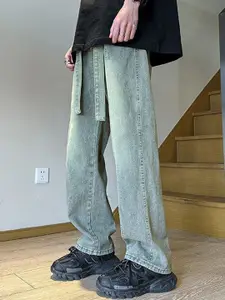 StyleCast Men Mid-Rise Baggy Fit Heavy Fade Jeans