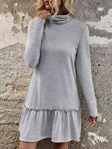 StyleCast x Revolte Women High Neck T-shirt Dress