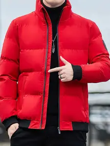 StyleCast x Revolte Men Mock Collar Puffer Jacket