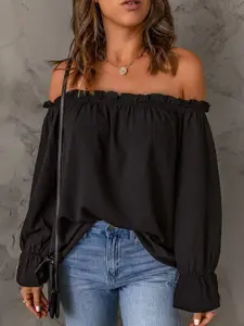 StyleCast Women Bardot Top