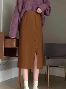 KPOP A-Line Midi Skirt