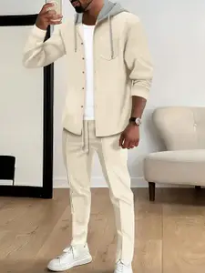 StyleCast x Revolte Hooded Long Sleeves Shirt With Trouser