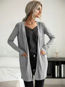 StyleCast x Revolte Grey Open Front Shrug