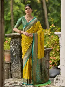 Anouk Ethnic Motifs Woven Zari Banarasi Saree