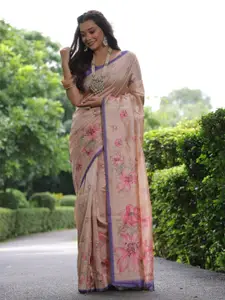 Anouk Women Floral Printed Tussar Saree