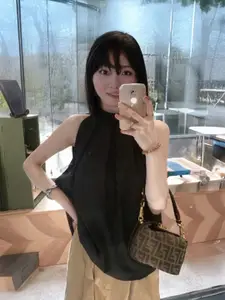 StyleCast Women Gathered Blouson Top