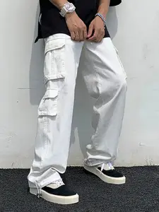 StyleCast x Revolte Men Regular Fit Cargos Trousers