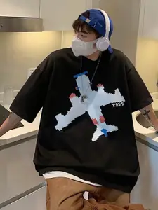 StyleCast Men Graphic Printed Round Neck Oversized T-shirt