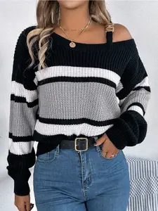 StyleCast x Revolte Women Colourblocked Long Sleeves Pullover