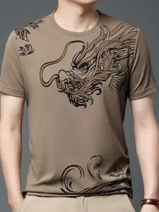 StyleCast Men Graphic Printed Round Neck T-shirt