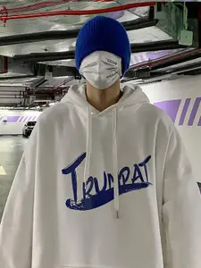 StyleCast x Revolte Men Printed Hooded Sweatshirt