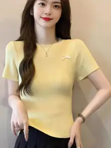 StyleCast Round Neck Solid Top