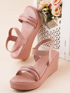 Try Me Women Textured Wedge Sandals