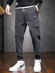 StyleCast Men High Rise Jogger Jeans with Drawstring