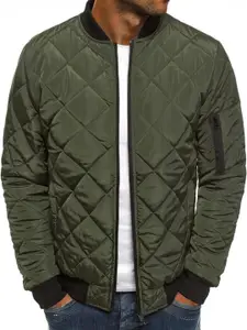 StyleCast x Revolte Men Mock Collar Padded Jacket