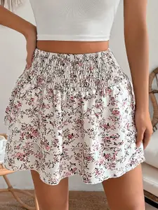 StyleCast Self-Design Flared Mini Skirts