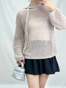 StyleCast Women Self Design   Pullover Sweaters