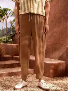 StyleCast x Revolte Men Mid-Rise Regular Trousers