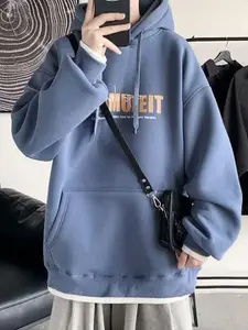 StyleCast x Revolte Men Printed Hooded Pullover Sweatshirt