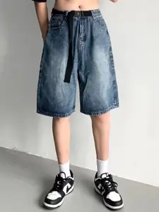 StyleCast Men Washed Denim Shorts