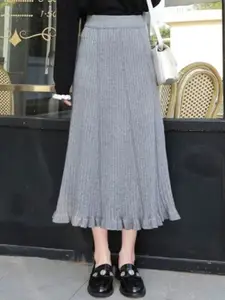 KPOP A-Line Maxi Skirt