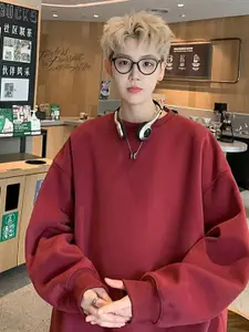 StyleCast x Revolte Men Solid Round Neck Cotton Pullover Sweatshirt