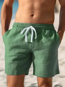 StyleCast x Revolte Men Solid Mid-Rise Regular Shorts