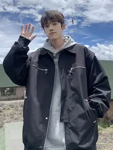 StyleCast x Revolte Men Longline Spread Collar Tailored Jacket