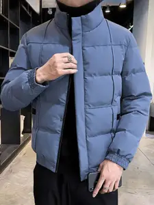 StyleCast x Revolte Men Mock Collar Puffer Jacket