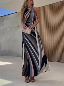 StyleCast x Revolte Women Striped Maxi Dress