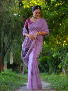 Anouk Floral Muga Saree