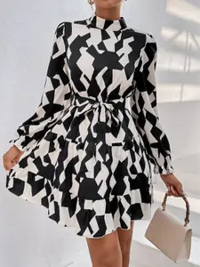 StyleCast Layered Fit & Flare Dress
