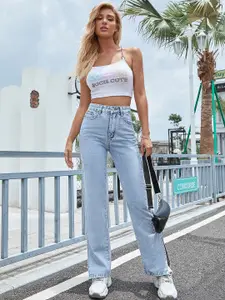 StyleCast Women Blue Bootcut Heavy Fade Jeans