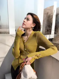 StyleCast Women Self Design Printed Sweater