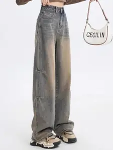 StyleCast Women Regular Fit Light Fade Vintage Wash Cotton Jeans