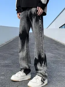 StyleCast x Revolte Men Straight Fit Heavy Fade Jeans