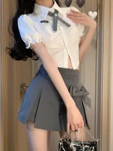 StyleCast A-Line Flared Mini Skirt