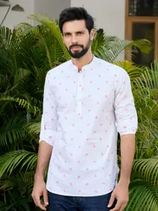 See Designs Men Quirky Printed Daily Cotton Straight Kurta