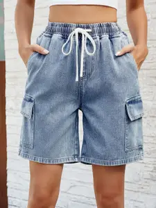 StyleCast Women Solid Denim Shorts