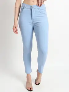 TYFFYN Women Slim Fit High-Rise Heavy Fade Stretchable Jeans